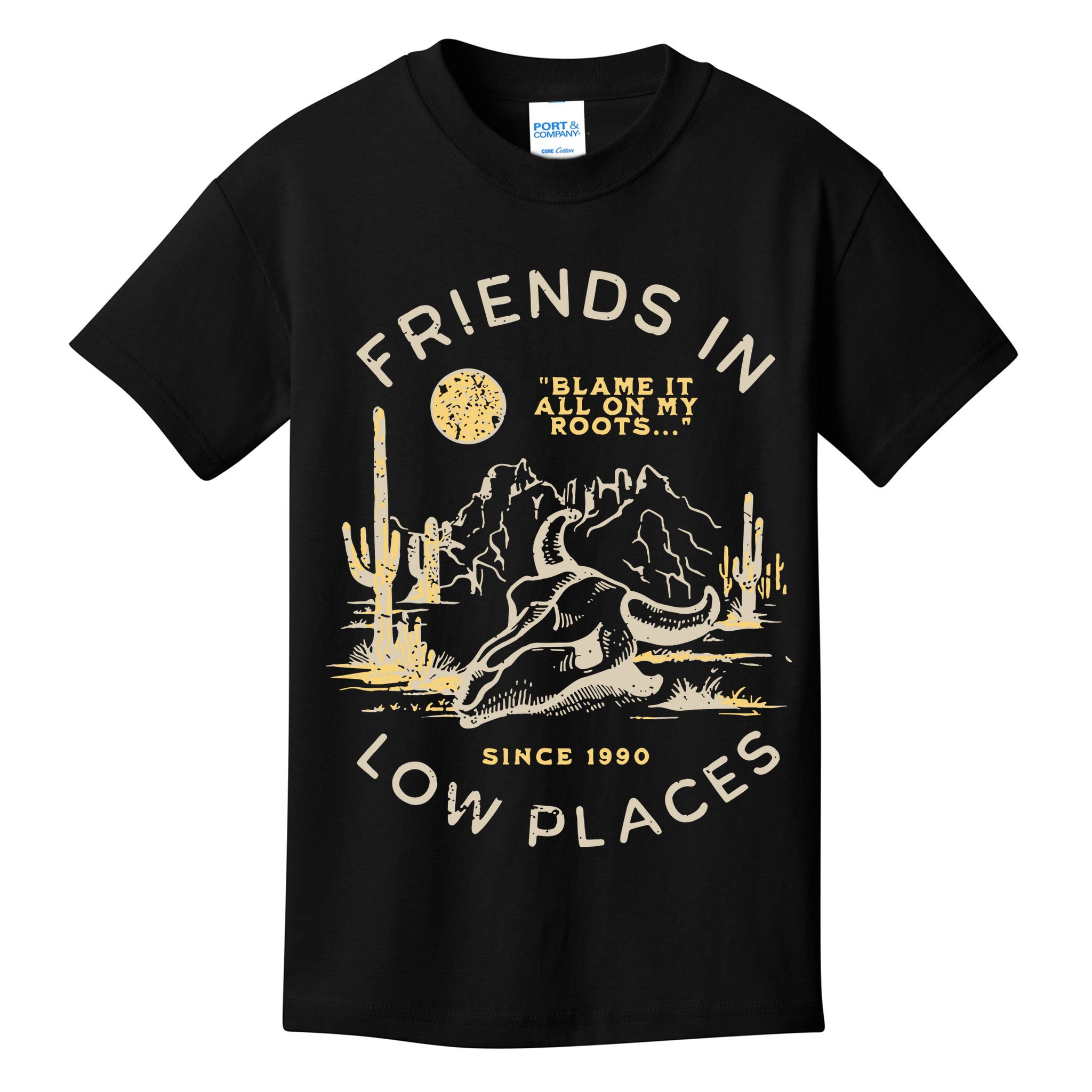 Low Places 90s Country Kids T-Shirt