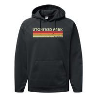 Litchfield Park Az Arizona Funny City Home Roots Gift Retro Performance Fleece Hoodie