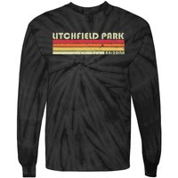 Litchfield Park Az Arizona Funny City Home Roots Gift Retro Tie-Dye Long Sleeve Shirt