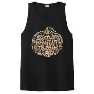 Leopard Pumpkin Art Halloween Party Autumn Holiday Seasonal PosiCharge Competitor Tank