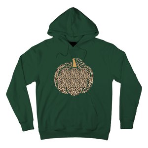 Leopard Pumpkin Art Halloween Party Autumn Holiday Seasonal Hoodie