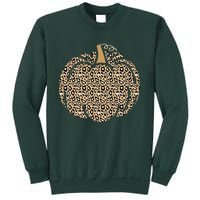 Leopard Pumpkin Art Halloween Party Autumn Holiday Seasonal Sweatshirt