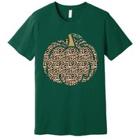 Leopard Pumpkin Art Halloween Party Autumn Holiday Seasonal Premium T-Shirt