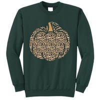 Leopard Pumpkin Art Halloween Party Autumn Holiday Seasonal Tall Sweatshirt