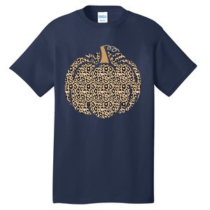 Leopard Pumpkin Art Halloween Party Autumn Holiday Seasonal Tall T-Shirt