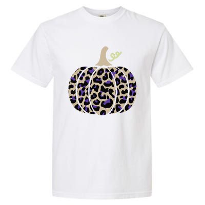 Leopard Pumpkin Art Halloween Party Autumn Holiday Seasonal Garment-Dyed Heavyweight T-Shirt