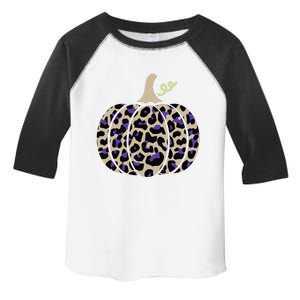 Leopard Pumpkin Art Halloween Party Autumn Holiday Seasonal Toddler Fine Jersey T-Shirt