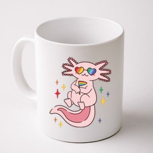 LGBTQ Pride Axolotl Rainbow Flag Coffee Mug