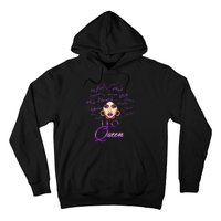 Leo Purple Afro Queen Black Zodiac Birthday Hoodie