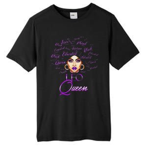 Leo Purple Afro Queen Black Zodiac Birthday Tall Fusion ChromaSoft Performance T-Shirt