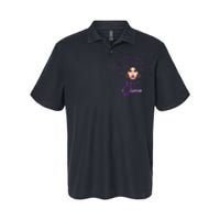 Leo Purple Afro Queen Black Zodiac Birthday Softstyle Adult Sport Polo