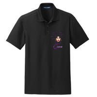 Leo Purple Afro Queen Black Zodiac Birthday Dry Zone Grid Polo