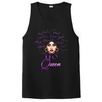 Leo Purple Afro Queen Black Zodiac Birthday PosiCharge Competitor Tank