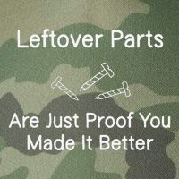 Leftover Parts Are Just Proof You Make It Better Funny Legacy Tie Dye Trucker Hat