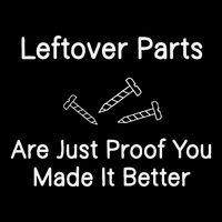 Leftover Parts Are Just Proof You Make It Better Funny 7-Panel Snapback Hat