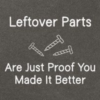 Leftover Parts Are Just Proof You Make It Better Funny Cotton Canvas Backpack