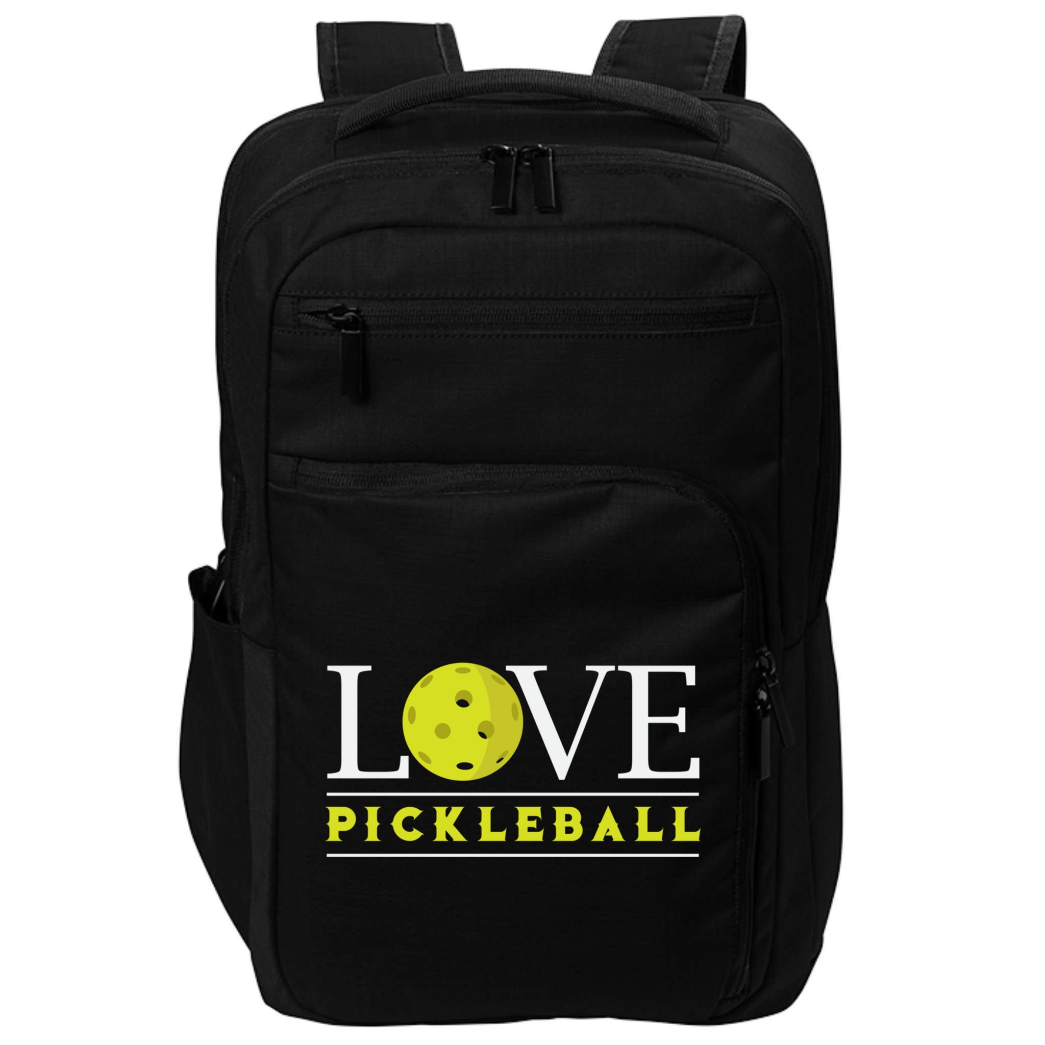 Love Pickleball Apparel Pickleball Player Funny Gift Impact Tech Backpack