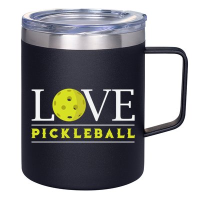 Love Pickleball Apparel Pickleball Player Funny Gift 12oz Stainless Steel Coffee Mug