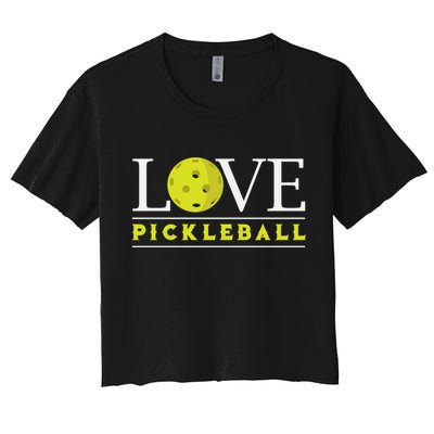 Love Pickleball Apparel Pickleball Player Funny Gift Crop Top