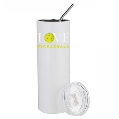 Love Pickleball Apparel Pickleball Player Funny Gift Stainless Steel Tumbler