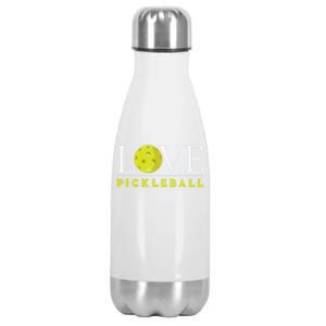 Love Pickleball Apparel Pickleball Player Funny Gift Stainless Steel Insulated Water Bottle