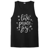 Love Peace And Joy Pretty Holiday Christmas PosiCharge Competitor Tank