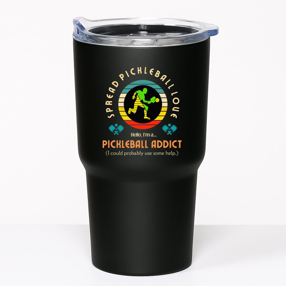 Love Pickleball Addict Spread Pickleball Love Tumbler