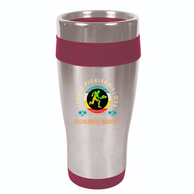 Love Pickleball Addict Spread Pickleball Love 16oz Travel Tumbler