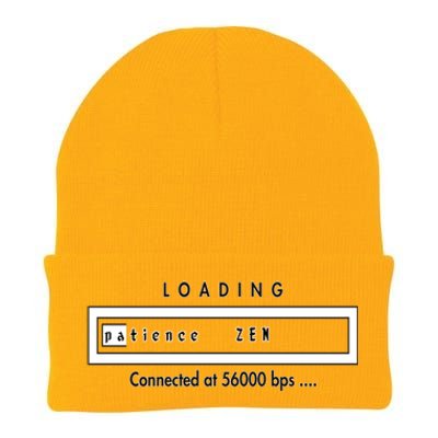 Loading Patience And Zen At 56k Meaningful Gift Knit Cap Winter Beanie