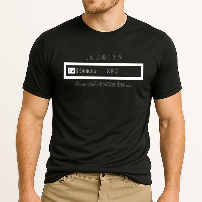 Loading Patience And Zen At 56k Meaningful Gift Cooling Performance Crew T-Shirt