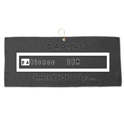 Loading Patience And Zen At 56k Meaningful Gift Large Microfiber Waffle Golf Towel