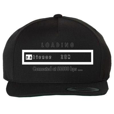 Loading Patience And Zen At 56k Meaningful Gift Wool Snapback Cap