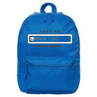 Loading Patience And Zen At 56k Meaningful Gift 16 in Basic Backpack