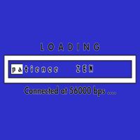 Loading Patience And Zen At 56k Meaningful Gift 16 in Basic Backpack