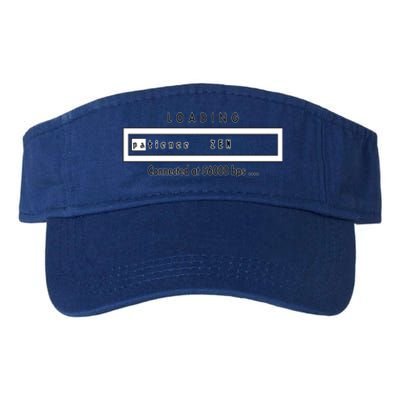 Loading Patience And Zen At 56k Meaningful Gift Valucap Bio-Washed Visor