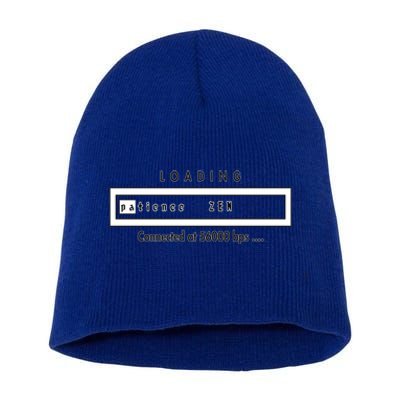 Loading Patience And Zen At 56k Meaningful Gift Short Acrylic Beanie