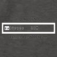 Loading Patience And Zen At 56k Meaningful Gift Vector Backpack