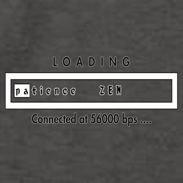 Loading Patience And Zen At 56k Meaningful Gift Vector Backpack