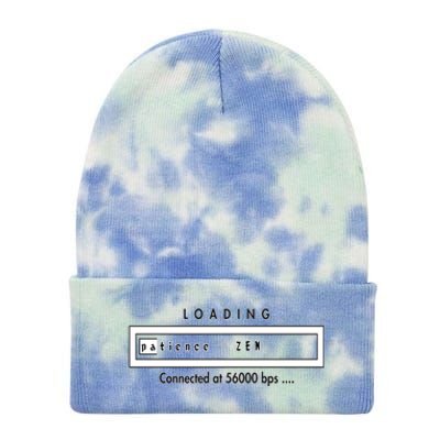 Loading Patience And Zen At 56k Meaningful Gift Tie Dye 12in Knit Beanie