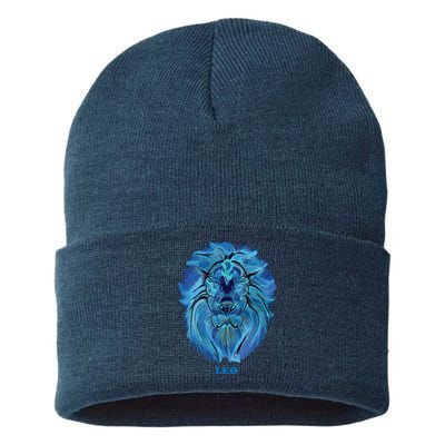 Leo Personality Astrology Zodiac Sign Horoscope Design Sustainable Knit Beanie