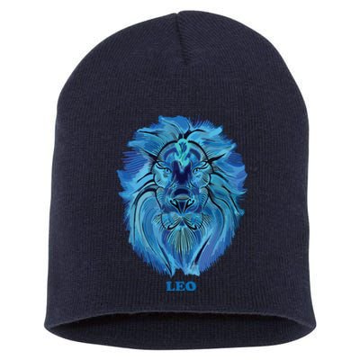 Leo Personality Astrology Zodiac Sign Horoscope Design Short Acrylic Beanie