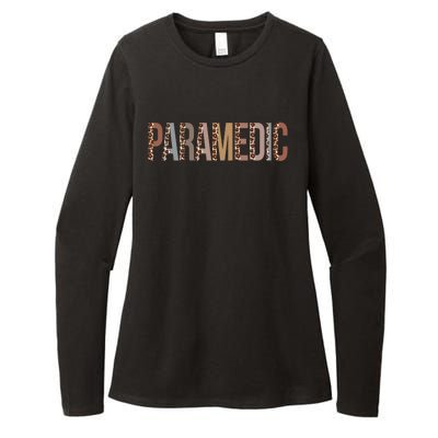 Leopard Paramedic Appreciation Healthcare Workers Gift Womens CVC Long Sleeve Shirt