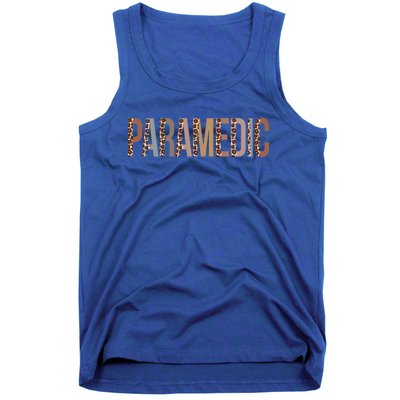 Leopard Paramedic Appreciation Healthcare Workers Gift Tank Top