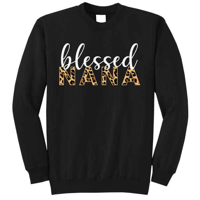 Leopard Print Blessed Nana Cute Cheetah Mother's Day Gift Sweatshirt