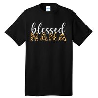 Leopard Print Blessed Nana Cute Cheetah Mother's Day Gift Tall T-Shirt