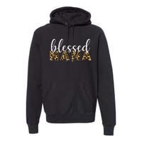 Leopard Print Blessed Nana Cute Cheetah Mother's Day Gift Premium Hoodie