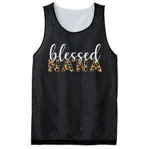 Leopard Print Blessed Nana Cute Cheetah Mother's Day Gift Mesh Reversible Basketball Jersey Tank