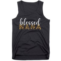 Leopard Print Blessed Nana Cute Cheetah Mother's Day Gift Tank Top