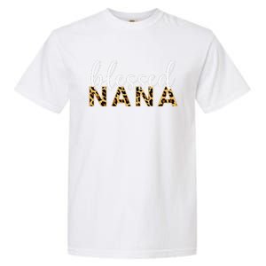 Leopard Print Blessed Nana Cute Cheetah Mother's Day Gift Garment-Dyed Heavyweight T-Shirt