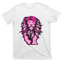 Lion Pink Bandana Breast Cancer Awareness Survivor Warrior T-Shirt